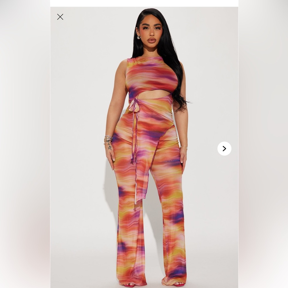 Kamali Jumpsuit - Orange/combo